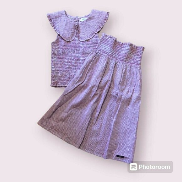 🆕 A Monday In Copenhagen Raspberry Gingham Set - Picture 3 of 9